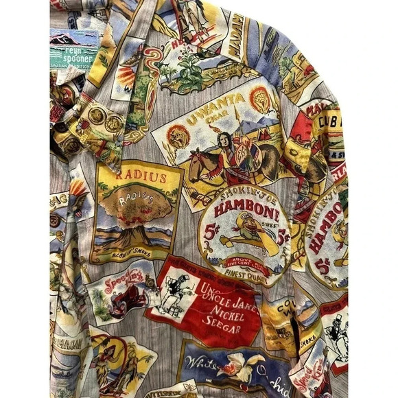 Reyn Spooner Men's 100%‎ Cotton Short Sleeve Button Down Hawaiian Shirt Size XL - Picture 3 of 9